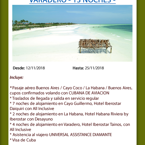 Cayo Guille La Hab y Var NOV18.fw